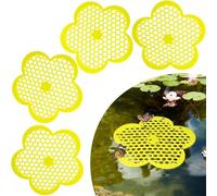 Lot de 4 abreuvoirs à insectes flottants - Île de sauvetage des abeilles avec site d'atterrissage, abreuvoir d'eau pour bourdons, papillons et autres pollinisateurs, île d'abeilles flottante