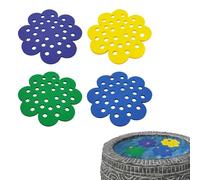 Lot de 4 abreuvoirs pour abeilles, abreuvoir à insectes, abreuvoir pour le jardin, île d'abeilles flottantes, île flottante pour abeilles, papillon, station d'eau pour abeilles