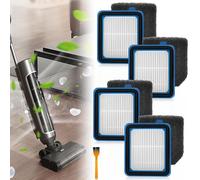 Lot de 4 accessoires de filtre pour aspirateur AEG ASKW1 / QX8-2 / QX7 / QX6 - Pièces de rechange pour aspirateur - Comprend 4 filtres pré-moteur et 4 filtres hygiéniques