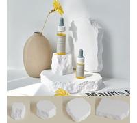 Lot de 4 accessoires de fond au design original - Étanche - Pour aromathérapie - Pour séance photo - Aliments cosmétiques - Bijoux - Maquillage (blanc)