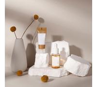 Lot de 4 accessoires de fond de photographie créatifs - Accessoires de plâtre cube - Présentoir à rouge à lèvres - Bijoux (blanc)