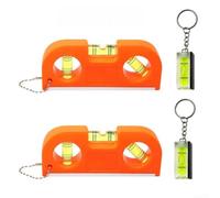 Lot de 4 accessoires de niveau magnétique multi-angles pour installations électriques CVC Base magnétique haute visibilité Orange Comprend 2 pour niveaux d'esprit 2 carrés Bu