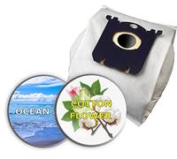 Lot de 4 accessoires KOMA SB02S, composé de 16 sacs aromatiques avec arôme spécial de la fraîcheur de la mer et des fleurs de coton pour modèles d'aspirateur AEG, Electrolux, Philips