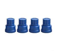 Lot de 4 accessoires pour interrupteur de volant de chauffage au sol, filetage M30 x 1,5, volant en plastique pour radiateur et distributeur d'eau Contrôle de la température (bleu)