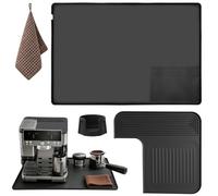 Lot de 4 accessoires pour Ninja Luxe Café, tapis en silicone 60 × 40 cm, tapis supérieur, base pour tamper et chiffon à café, compatible avec ES601EU/ES601EUGM/ES701EU