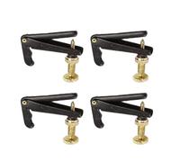 Lot de 4 accordeurs professionnels pour cordes de violon - Texture métallique - Convient pour des tonalités précises sur toutes les tailles