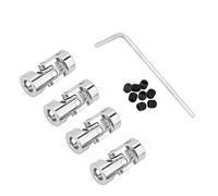 Lot de 4 accouplements universels |23 mm de longueur et 11 mm de diamètre extérieur pour connexion d'arbre moteur |Connecteur de direction DIY pour voitures RC/robots/modèles de (Inner diameter 5*6mm)