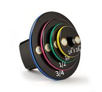 Lot de 4 adaptateurs à cliquet à profil bas 6,35 mm à 3/8", 3/8" à 1/2", 1/2" à 3/4", 3/4" à 2,5 cm, en acier traité thermiquement pour espaces confinés, kit de 4 pièces