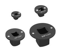 Lot de 4 adaptateurs à cliquet avec design à changement rapide et mécanisme de verrouillage pour un retrait sécurisé des boulons dans les espaces restreints