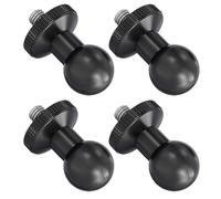 Lot de 4 adaptateurs à rotule 17 mm avec vis 1/4" pour caméras d ' Action DSLR, de téléphone et Tablette, compatibilité vis d ' Adaptateur de caméra