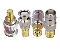 Lot de 4 adaptateurs coaxiaux SMA mâle/femelle vers BNC mâle/femelle pour SDR, radio AMM, scanner, talkie-walkie