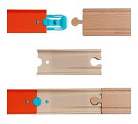 Lot de 4 adaptateurs compatibles avec les chemins de fer en bois Hot Wheels