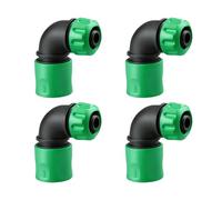 Lot de 4 adaptateurs coudés en plastique ABS - Raccord d'angle à 90° - Pour salle de bain extérieure - Équipement de nettoyage - Tuyau en polypropylène - Ajustement du coude