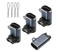 Lot de 4 adaptateurs de Charge USB-C vers Garmin - pour Fenix 8/7/7X/7S/6/E, Forerunner Series, Vivoactive 5/4S, Instinct, Epix Pro, Tactix, Venu 3/3S/2S/SQ