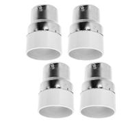 Lot de 4 adaptateurs de douille B22 vers E14 2A 220V en cuivre PC | Conversion rapide pour ampoules et lampes, pose simple sans outil, résistance aux hautes températures, usage domestique ou