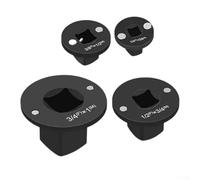 Lot de 4 adaptateurs de douilles à profil bas avec matériau en acier traité thermiquement et design emboîtable peu encombrant pour les travaux d'entretien professionnels