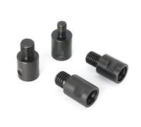 Lot de 4 adaptateurs de meuleuse d'angle en acier au carbone pour polisseuse et adaptateur d'outil de forage