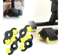 Lot de 4 adaptateurs de pieds de cyclisme d'intérieur avec 8 balles de tennis, plaque à bascule portable pour Wahoo Kickr Core, Smart Bike Trainers et accessoires pour équipement d'entraînement Wahoo