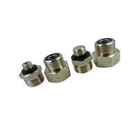 Lot de 4 adaptateurs de recharge universels en laiton pour cylindres, design robuste et compact, adaptateur de recharge universel