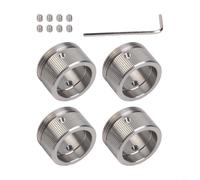 Lot de 4 adaptateurs de thermostat en acier inoxydable M30 x 1,5 pour radiateur, compatible avec Ra pour Rav, pour valves RavL, lot de 4 avec clé hexagonale