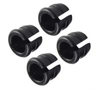 Lot de 4 adaptateurs de trou de valve de vélo, manchon réducteur en plastique pour convertir AV en valves, accessoires de jante noire légère pour vélo de route et VTT, installation facile