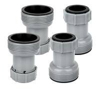 Lot de 4 adaptateurs de tuyaux de piscine pour piscines hors sol, tuyau de pompe de filtration, adaptateur de type B pour connecter un tuyau de 3,8 cm à des vannes de piscine de 3,2 cm, accessoires de