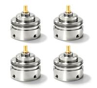 Lot de 4 adaptateurs de valve de radiateur - Connecteur de 26 mm | Adaptateur en métal, accessoires thermostat, vanne de radiateur