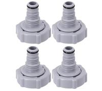 Lot de 4 adaptateurs de valve de vidange de piscine compatibles avec Bestway P6H1419, adaptateur de valve de vidange de piscine, pièce de rechange pour tuyau de piscine, installation facile