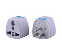 Lot de 4 adaptateurs de voyage universels pour une utilisation dans le monde entier en Europe, Royaume-Uni, États-Unis, Canada dans d'autres pays (blanc, taille unique)