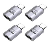 Lot de 4 adaptateurs d'extension USB C, PD 100 W 40 Gbit/s USB C mâle vers | Adaptateur USB C vers USBC, pour Thunderbolt 4/3, iPhone 17e 17Pro Max, étui Otterbox, MacBook Pro, Samsung S26