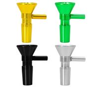 Lot de 4 adaptateurs en verre pour bong mâle en verre de 14 mm Accessoires en verre pour narguilé 14 mm