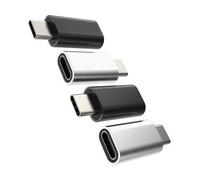 Lot de 4 adaptateurs Lightning femelle vers USB C mâle - Câble de charge compatible avec Samsung Galaxy Note 10 S9 S10 S20 S21 FE S22 S23 Ultra Z Flip Ipad Pro Air 4 L-to-tpc
