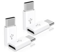Lot de 4 adaptateurs micro USB vers USB C, micro-USB femelle vers USB-C mâle OTG compatibles avec Samsung Galaxy S10 S9 S8 Plus Note 9 8, MacBook, LG V30 G5 G6, Moto Z2 Play téléphones et tablettes de