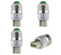 SeKi 312133 Lot de 4 E27 vers culot G9 Adaptateur de Lampe pour Ampoules LED halogènes et à économie d'énergie, Blanc