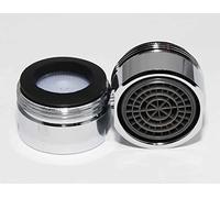 Lot de 4 aérateurs de robinet 24 mm mâle, 6 litres par minute, économie d'eau, économie d'énergie, chromé