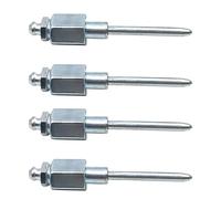 Lot de 4 aiguilles à graisse avec buses de 0,35 cm pour filetage NPT et pointes en acier au carbone pour lubrification de précision, zones difficiles à atteindre, par métal