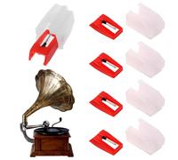 Lot de 4 Aiguilles de Tourne-Disque de Remplacement pour Crosley, Ion, Jensen, Bush et Teac - Stylus Précis pour une Expérience d'écoute Optimal