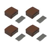 Lot de 4 aimants invisibles pour placards - Installation rapide - Tiroirs polyvalents - Magnétique - Pour armoires de cuisine, porte de penderie - Verrous de porte magnétiques invisibles