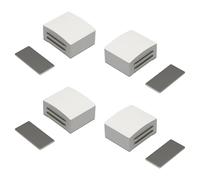 Lot de 4 aimants invisibles pour placards - Installation rapide - Tiroirs polyvalents - Magnétique - Pour armoires de cuisine, porte de penderie - Verrous de porte magnétiques invisibles