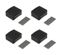 Lot de 4 aimants invisibles pour placards - Installation rapide - Tiroirs polyvalents - Magnétique - Pour armoires de cuisine, porte de penderie - Verrous de porte magnétiques invisibles