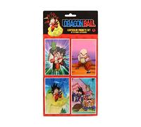 Lot de 4 aimants LENTICULAIRES Personnages Dragon Ball