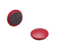 Lot De 4 Aimants Ronds Diamètre De 32 Mm - Rouge - Sign