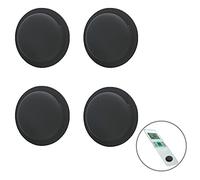 Lot de 4 AirTag Étui Protection,Compatible avec Apple AirTag Case[Auto-adhésif],étui pour Cartes airtag[Anti-Perte & Anti-Rayures],Protection AirTag Coque Silicone pour iPad,télécommandes (4 Noir)