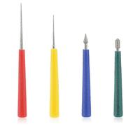 Lot de 4 alésoirs à perles à pointe diamantée, adaptés à la fabrication de bijoux et aux agrandissements