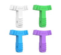 Lot de 4 aligneurs à mâcher pour aligneurs Invisalign, aligneurs orthodontiques, chompers, plateaux d'alignement en silicone durable de qualité médicale, compatibles avec les bretelles invisibles