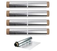 Lot de 4 - Aluminium Folie 14 Microns - 30 cm x 100 m - Ultra Résistant - 1350 g | Idéal pour Usage Professionnel & Domestique (4)