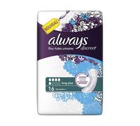 Lot De 4 - Always : Discreet Long Plus - Serviettes Fuites Urinaires Larges 16 Serviettes