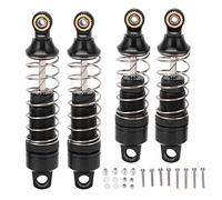 Lot de 4 amortisseurs à ressort en alliage d'aluminium haute résistance pour Losi Mini T 2.0 2WD 1/18 Systèmes de suspension et pièces de camion (noir)