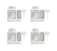 Lot de 4 amortisseurs d'encre de rechange compatibles avec les imprimantes E-pson P408 R2000 R1390 R1900 L1400 L1300 R1800UV T50 DTF, améliore la qualité d'impression (blanc L1800)