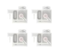 Lot de 4 amortisseurs d'encre haute performance compatibles avec les imprimantes E-pson P408 R2000 R1390 R2000 R2400 L805 R1800UV T50 DTF (blanc L1800)